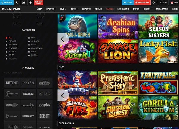 mega pari casino