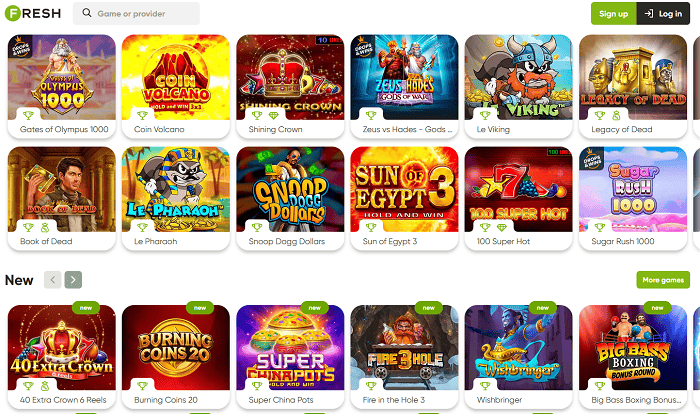 Fresh Casino Real Money Games 